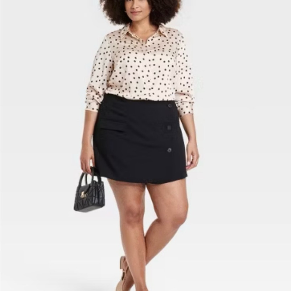 A New Day Black Pencil Mini Skirt for Work